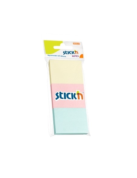 Märkmepaber StickN 21126 38x51mm 3x100L pastell assortii 3tk/pk blistris