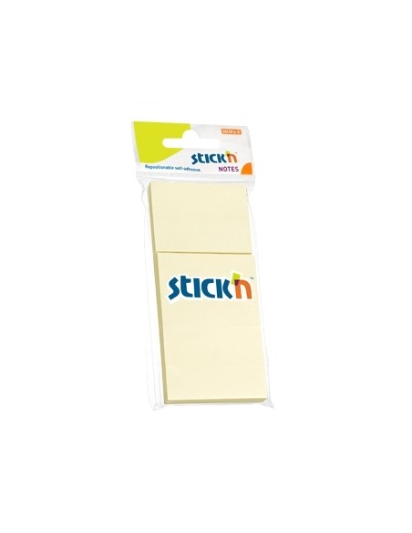 Märkmepaber StickN 21127 38x51mm 3x100L kollane 3tk/pk blistris
