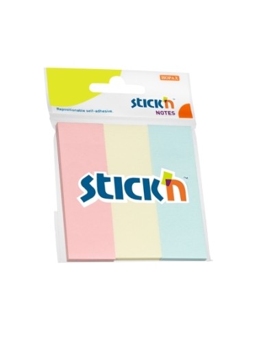Märkmepaber StickN 21128 76x25mm 3x50L pastell assortii blistris