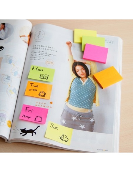 Sticky note Stick´N 21130 3x100pcs 38x51mm neoon assorted 3pcs/pack