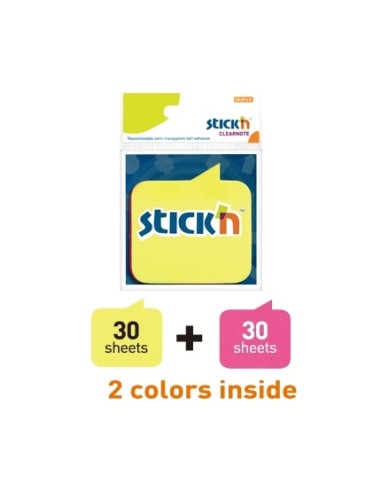 Märkmepaber Stick´N 21138 2x30L 76x76mm mull blistris
