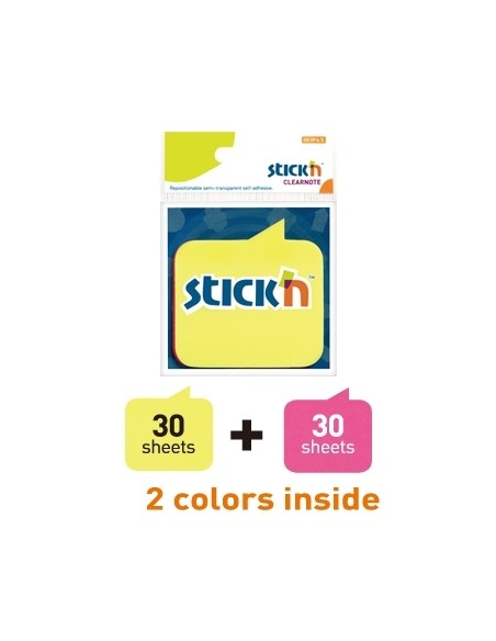 Märkmepaber Stick´N 21138 2x30L 76x76mm mull blistris