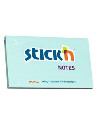 Märkmepaber StickN 21155 76x127mm 100L sinine