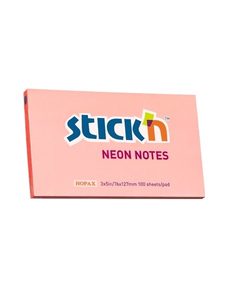 Märkmepaber StickN 21170 76x127mm 100L neoon roosa