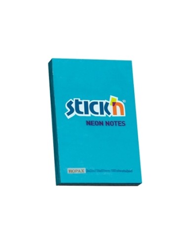 Märkmepaber StickN 21207 51x76mm 100L neoon sinine