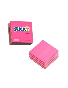 Sticky note Stick´N 21338 two colors 50x50mm250sh neonmagenta