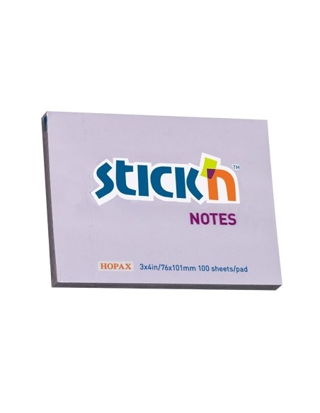 Märkmepaber StickN 21404 76x102mm 100L lilla