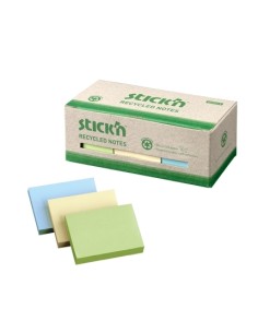 Sticky note Stick´N 21407 Eco 38x51mm, 12pcs/pack