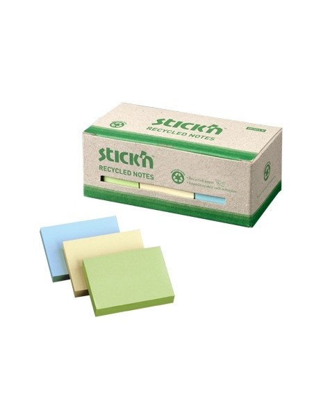 Märkmepaber StickN 21407 Recycled 38x51mm, 12tk/pk