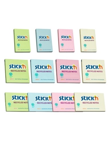 Märkmepaber StickN 21407 Recycled 38x51mm, 12tk/pk