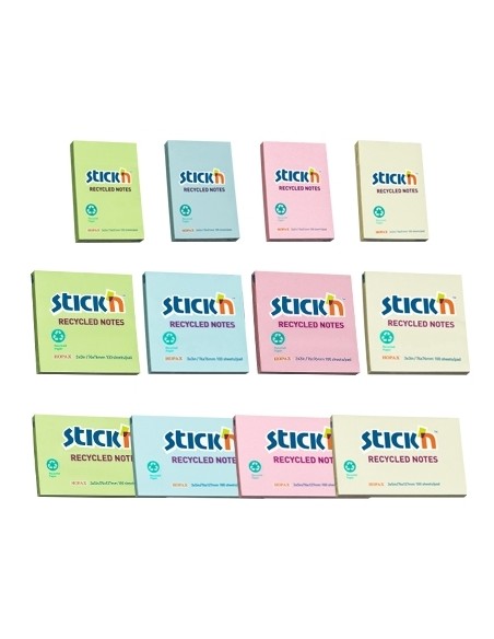 Sticky note Stick´N 21407 Eco 38x51mm, 12pcs/pack