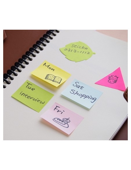 Märkmepaber StickN 21532 38x51mm 12x100L neoon assortii 12tk/pk