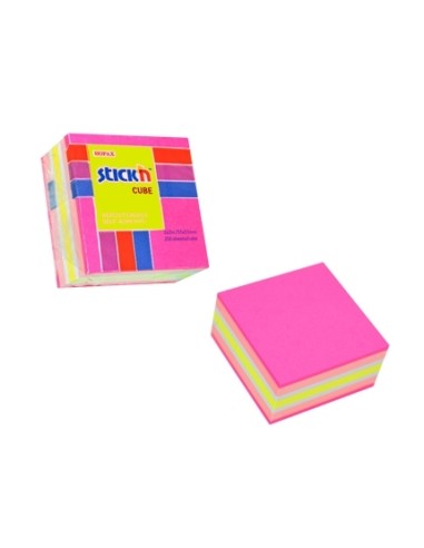 Märkmekuup StickN 21533 51x51mm 250L minikuup roosad toonid