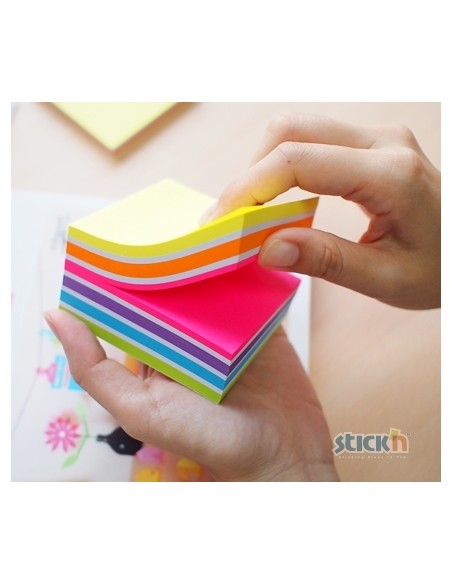Stickycube StickN 21536 76x76mm 400sh neon pink tones
