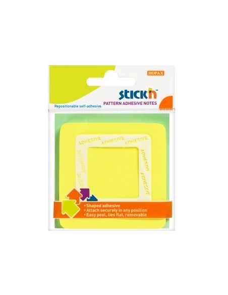 Sticky note Stick´N 21541 Pattern adhesive 70x70mm yellow
