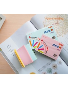 Sticky note Stick´N 21574 Magic pads 76x76mm 100sh 4x25pcs pastell assorted 2