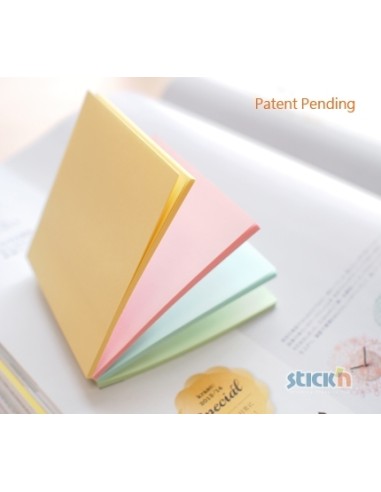 Sticky note Stick´N 21574 Magic pads 76x76mm 100sh 4x25pcs pastell assorted