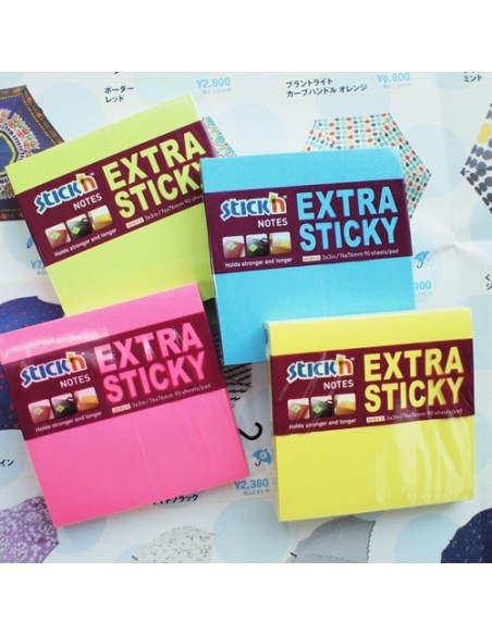 Extra sticky 3x3", Recycled pastel pink, 90s/pad