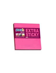Extra sticky 3x3", Neon pink, 90s/pad