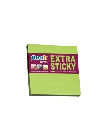 Extra sticky 3x3", Neon green, 90s/pad