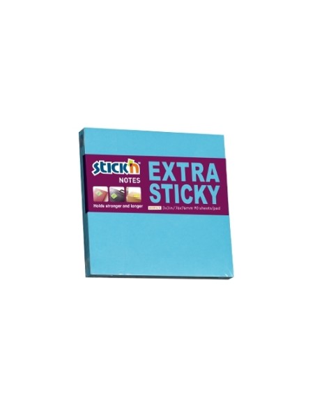 Extra sticky 3x3", Neon blue, 90s/pad