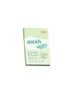 Märkmepaber StickN 21744 Eco 76x51mm roheline