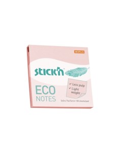 Eco note, 76x76mm, 100s/pad, pastel pink