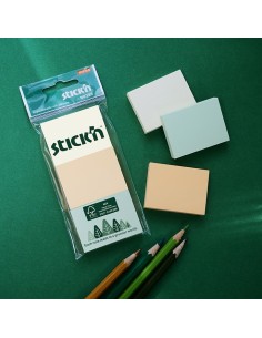 FSC note - 1.5"x2" ,100 sheetsx3pads,Y+O+G 2