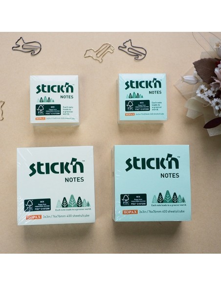 FSC Cube - 3"x3" ,400 sheets,Y+G+O+B