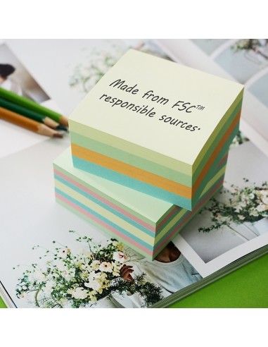Märkmekuup StickN 21891 FSC 76x76mm 400L pastell assortii