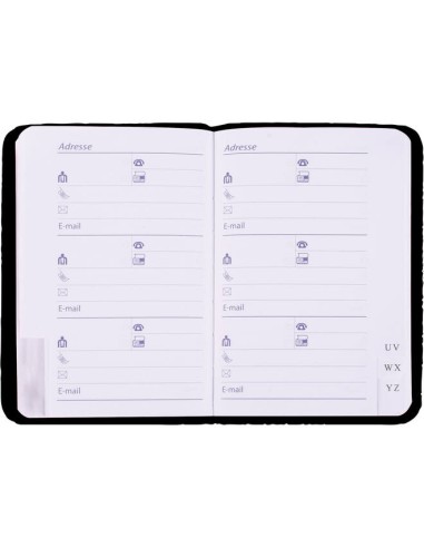 Adress book TOPPOINT 8,7x15,4cm, assorted colors