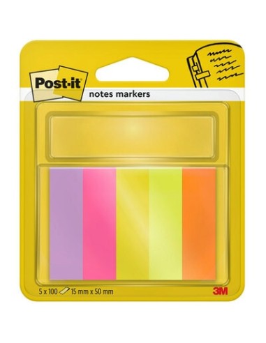 *Indexes 3M Post-it 670/5 5-colors, 15mmx50mm