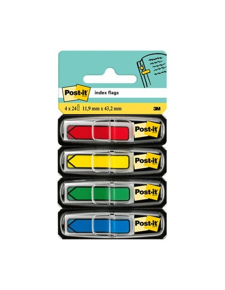 Järjehoidja 3M Post-it Indeksid komplekt 4x24tk nool, alusel