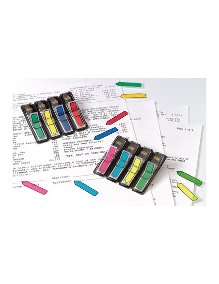 Järjehoidja 3M Post-it Indeksid komplekt, 5x20tk 11,9x43,2mm nool 684-ARR1EU