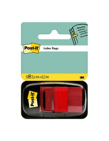 Järjehoidja 3M Post-it Indeks 50tk punane