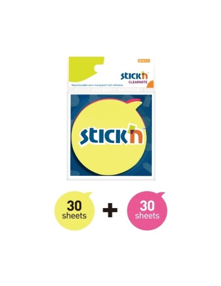Index Stick´N 21137 transparrent, ellips