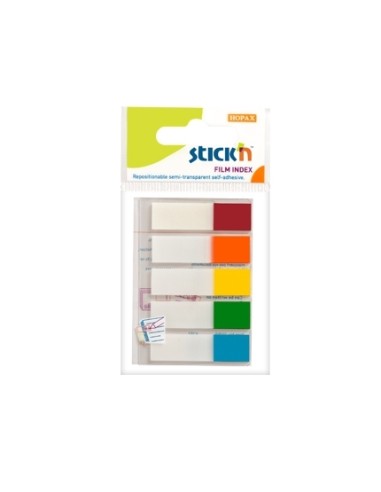 Järjehoidja StickN 21465 indeksid 45x12mm 5x25L valged