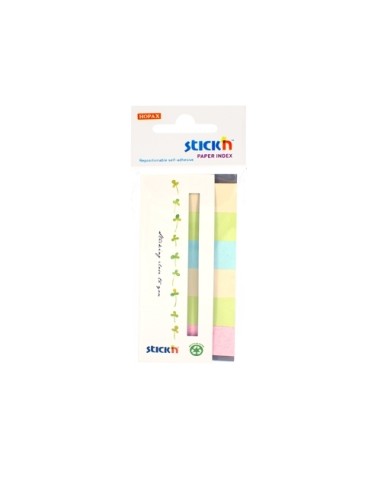 Paper index, 45x15mm, 30sheets, 6 pads/pack,