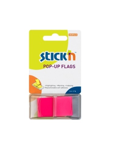Järjehoidja StickN 26013 indeksid 45x25mm 50L magenta blistris