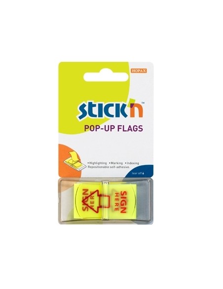 Järjehoidja StickN 26015 indeksid 45x25mm 50L allkiri siin blistris