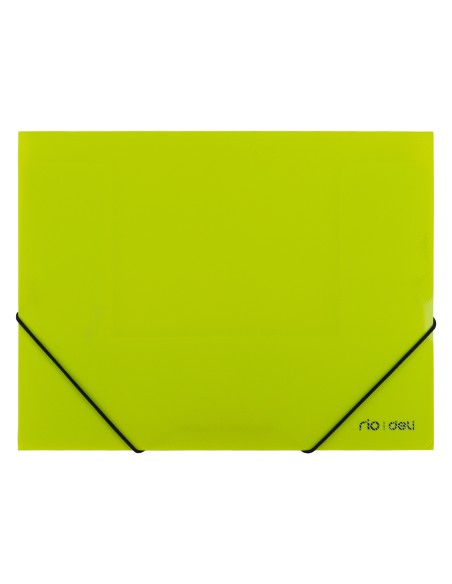 Mapp nurgakummiga DELI Rio A4 plastik assortii