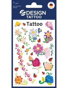 Kleeppildid Z-Design 56691 Tattoo lilled sädelevad