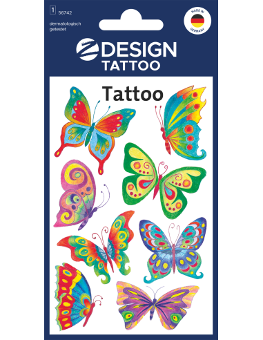 Kleeppildid Z-Design 56742 Tattoo liblikad