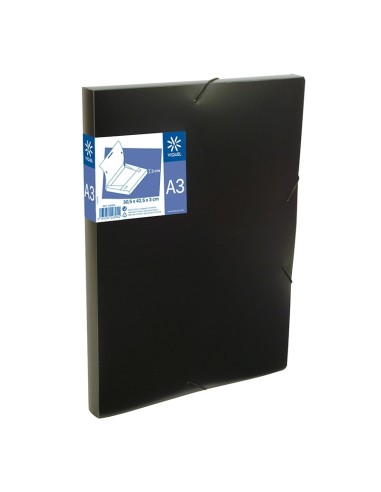 Karp nurgakummiga Viquel Standard A3/3cm, plastik, must
