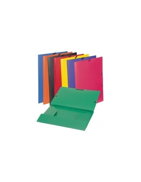 Three flap file with elastic Viquel Chemise A4, plastic, black