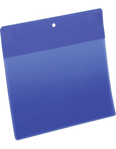 Neodymium magnetic document sleeve A5 landscape dark blue