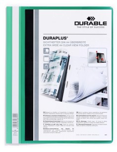 Project File Durable DURAPLUS A4, pocket on front cover, green