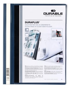 Project File Durable DURAPLUS A4, pocket on front cover, blue