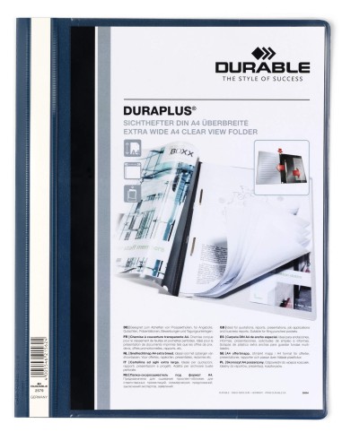 Kiirköitja Durable Duraplus A4 esitaskuga, sinine