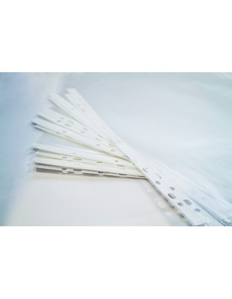 Punched pockets COLLEGE U/A4, clear 40mic 100pcs/pack